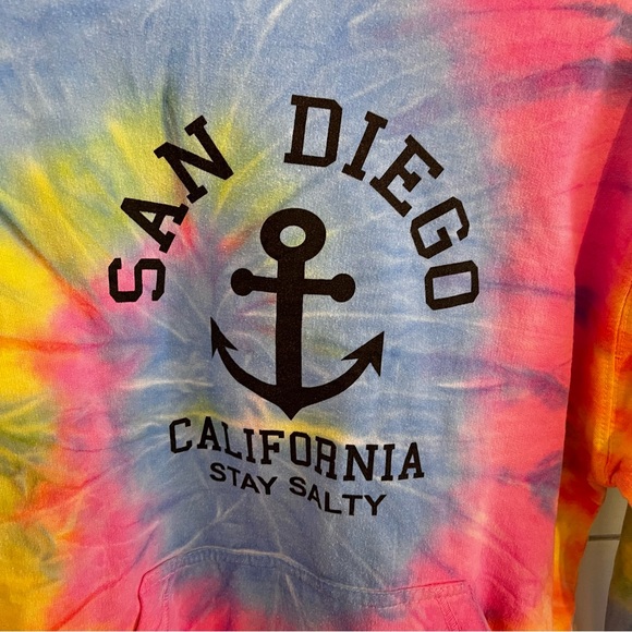 Destinations San Diego Tie Dye Hoodie. Size Small. - Picture 2 of 7